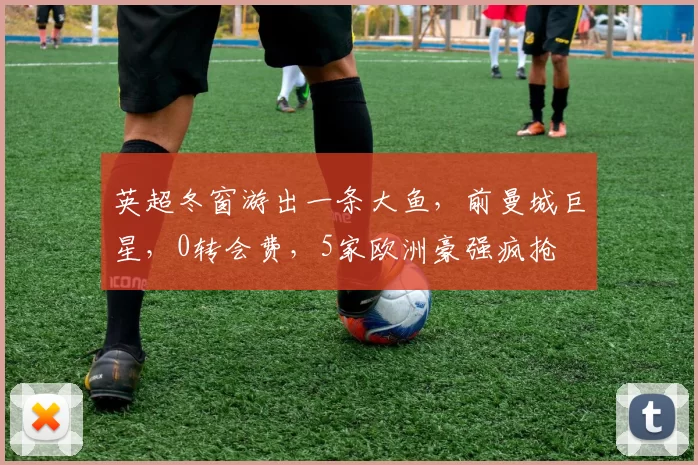 英超冬窗游出一条大鱼,前曼城巨星,0转会费,5家欧洲豪强疯抢